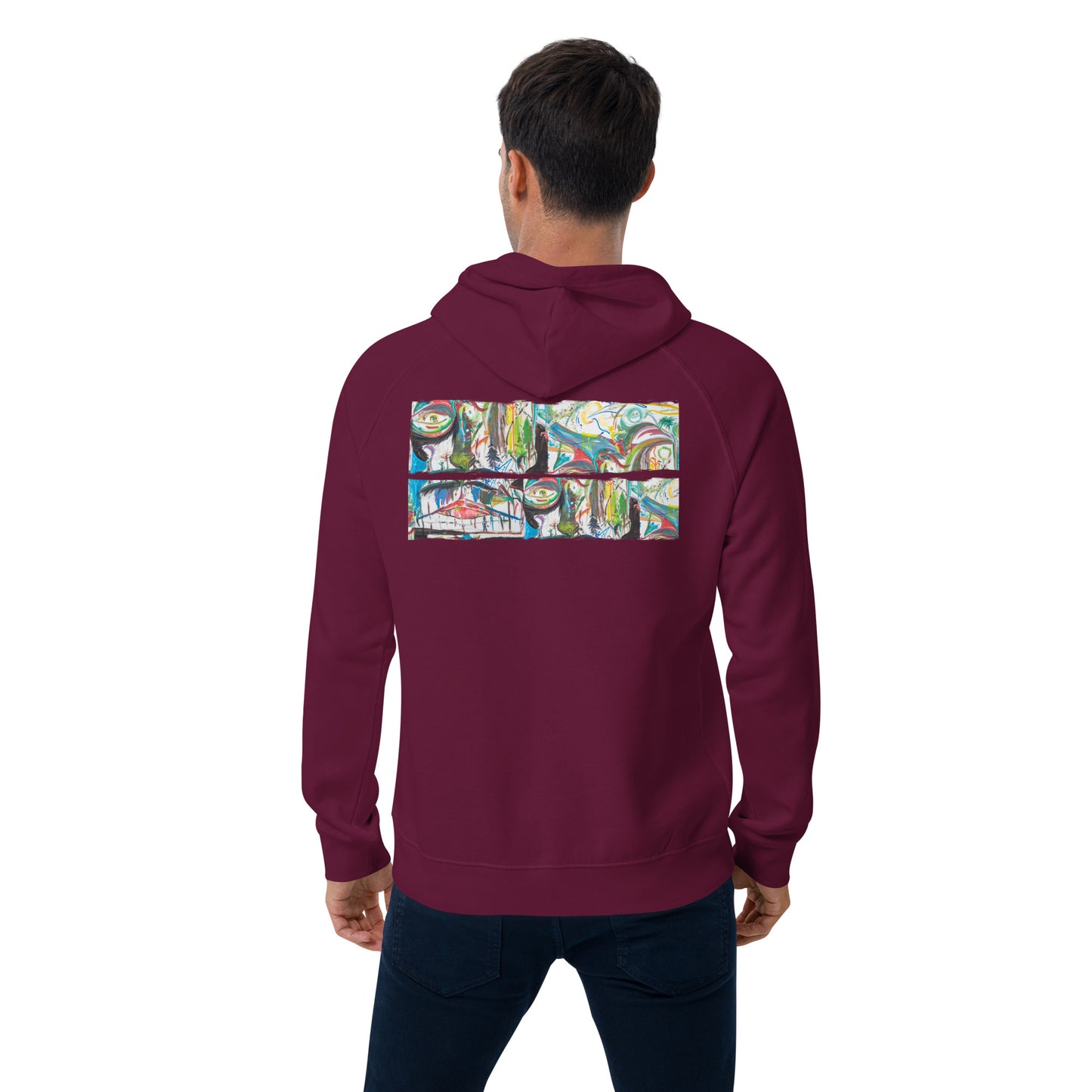 ashxart 100% Organic Cotton Unisex eco hoodie