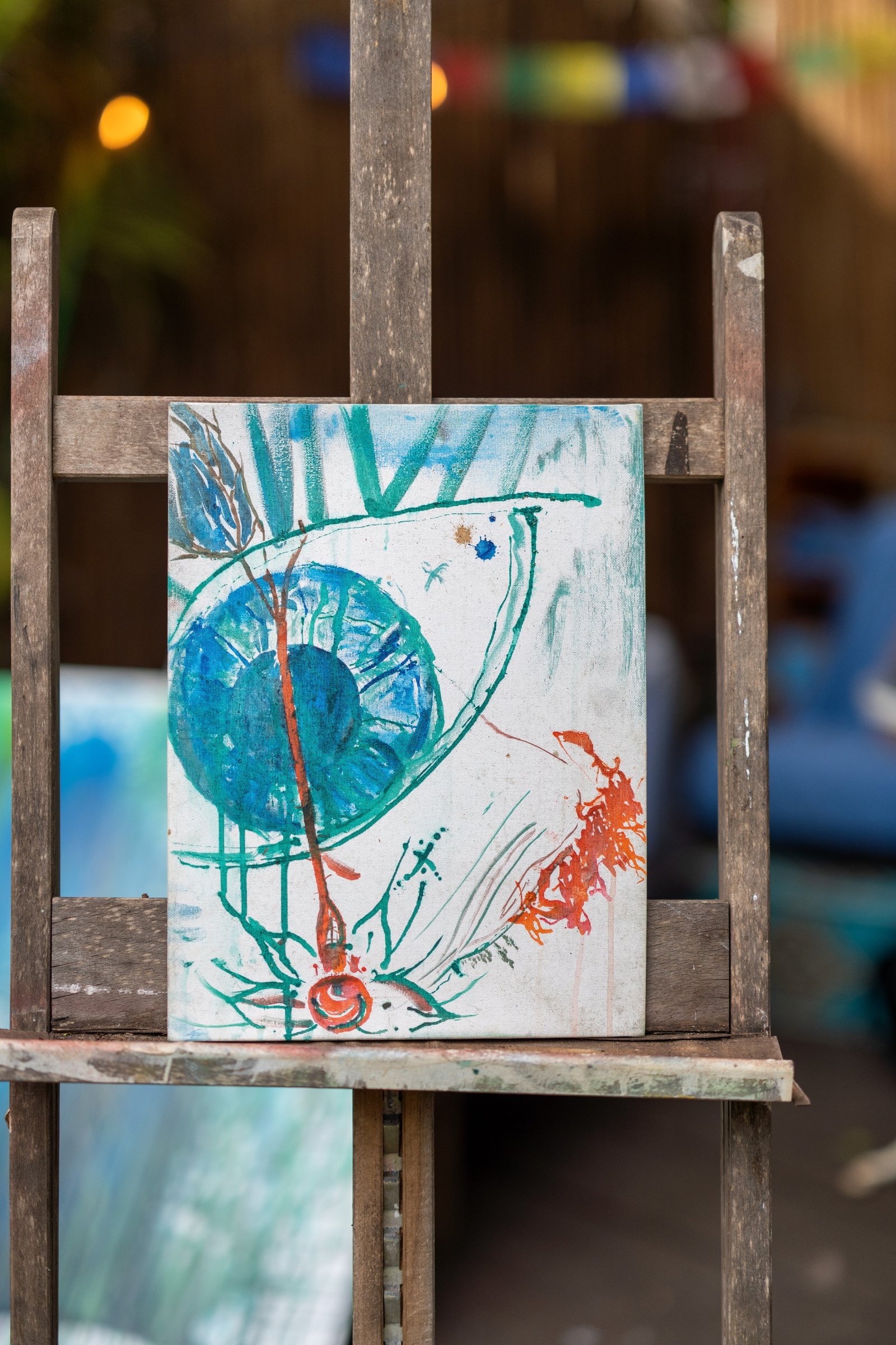 Eye Alive, abstract painting by Ash