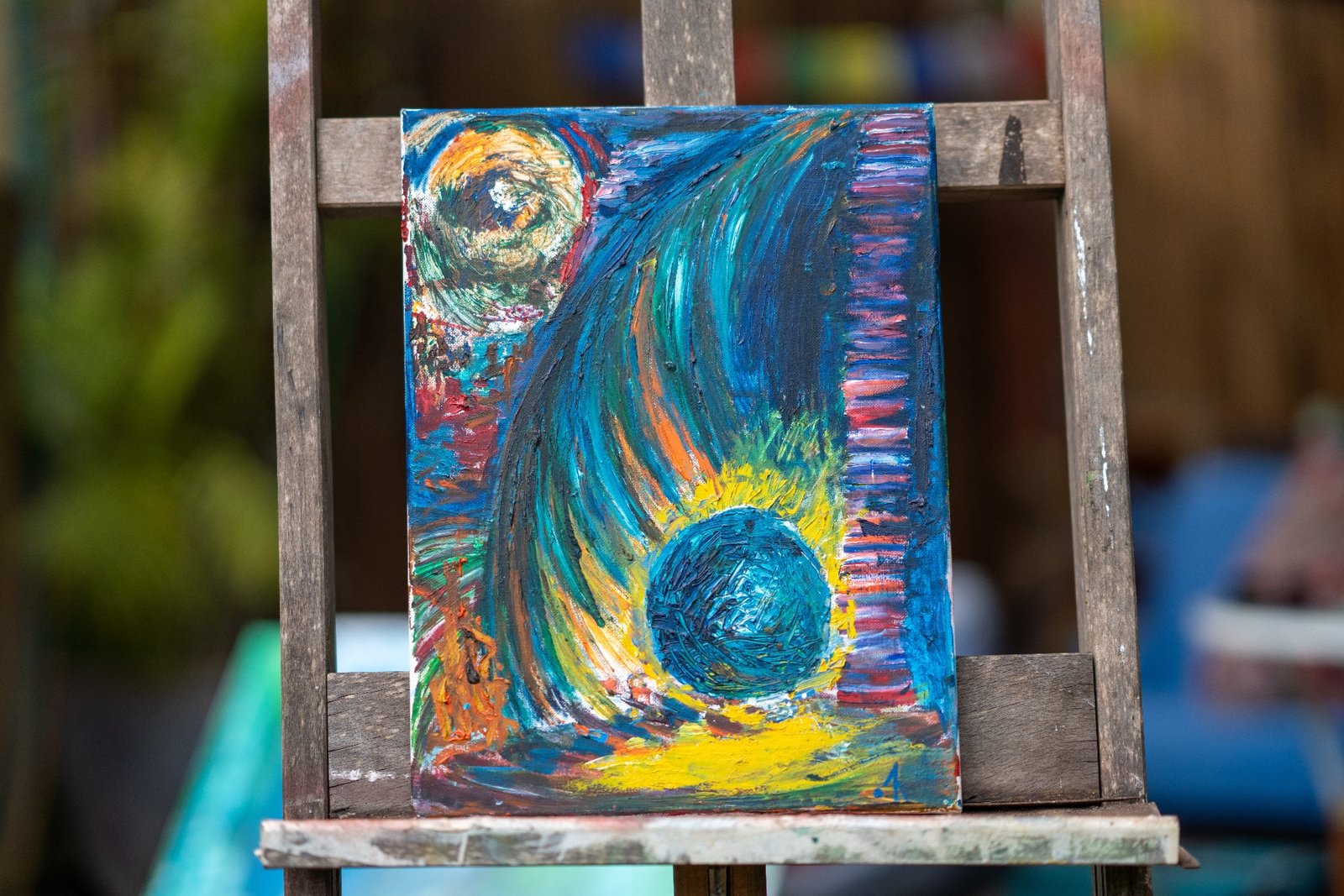 Orb Eye, abstract painting by Ash